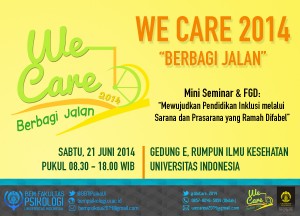 We Care oleh BEM Psikologi UI 21 Juni 2014